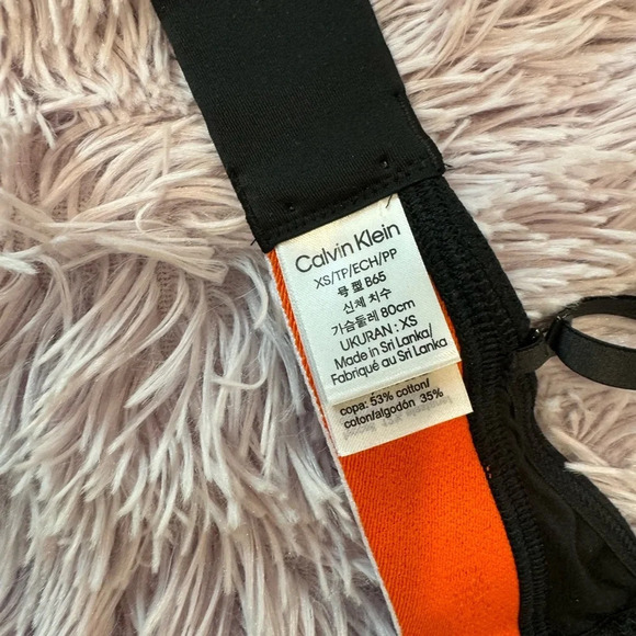 Calvin Klein Pride This Is Love Colorblock Lightly Lined Triangle Bralette XS - Picture 10 of 10